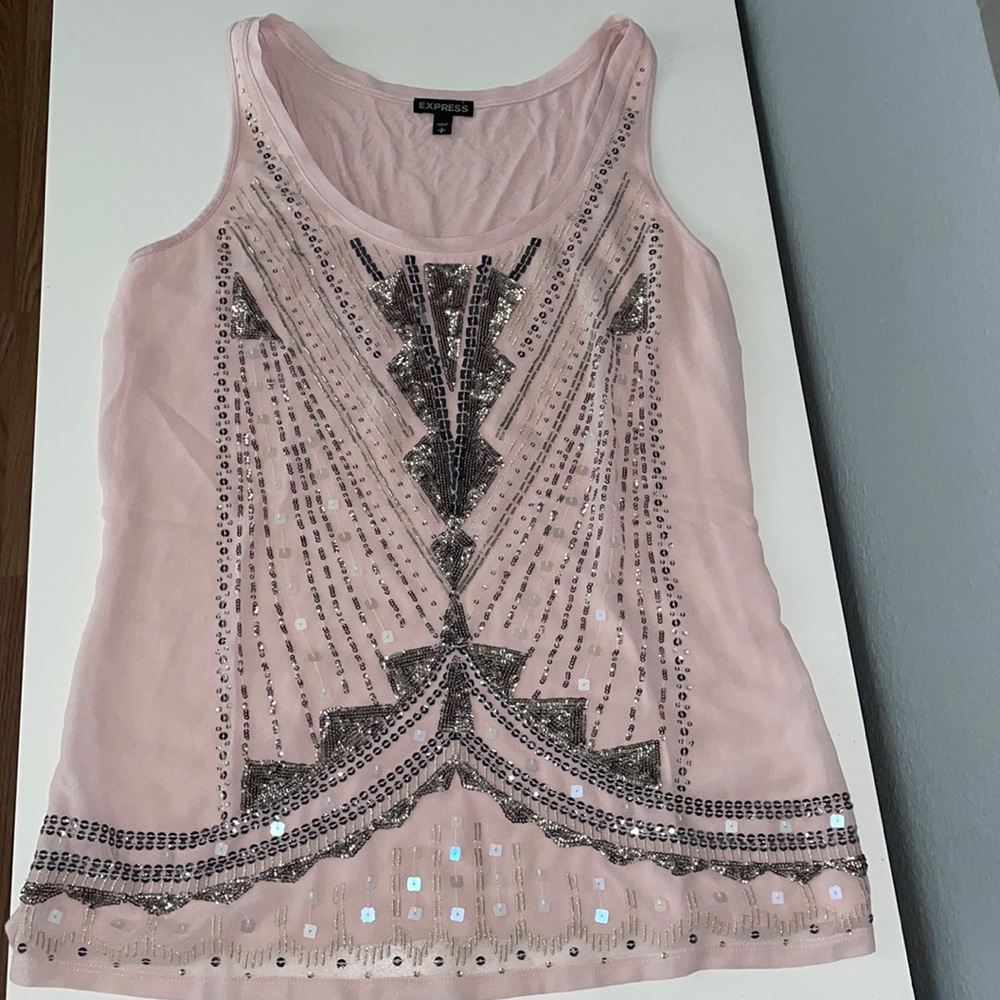 Express Beaded & Sequenced Tank